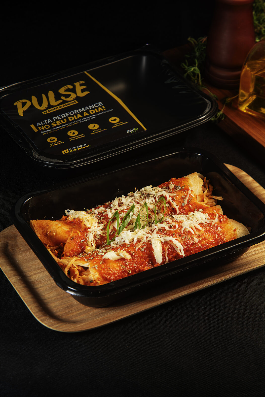 Pulse! Panqueca de Frango com Molho Vermelho e Mussarela