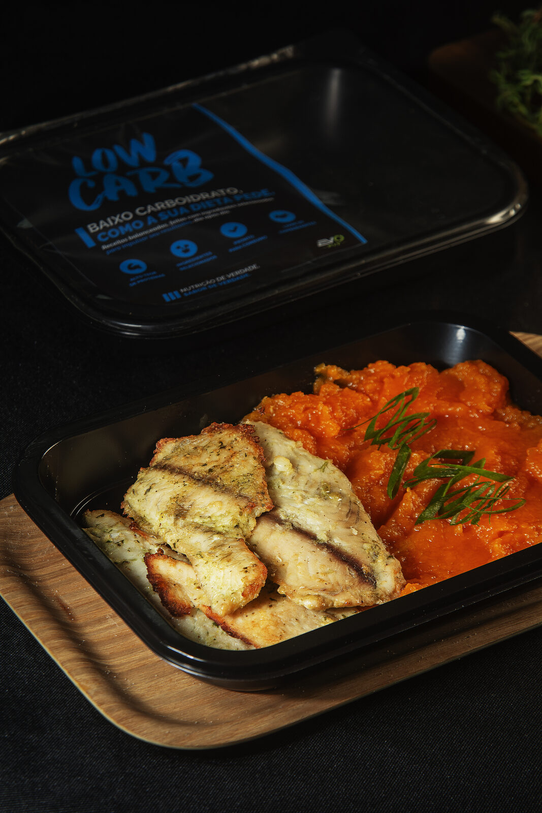 LowCarb - Filé de Peixe com Purê de Abóbora